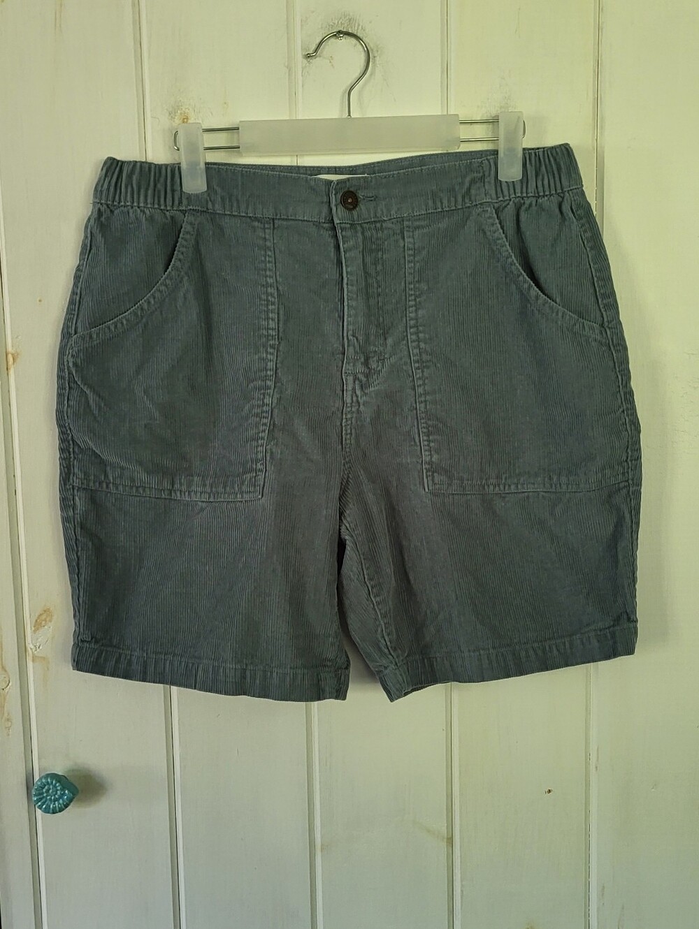 Line Of Trade Corduroy Chore Green Gray Shorts